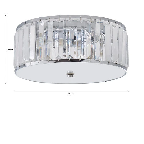 Tropez Bathroom Flush Ceiling Light 8 Tropez Bathroom Flush Ceiling Light - Image 6