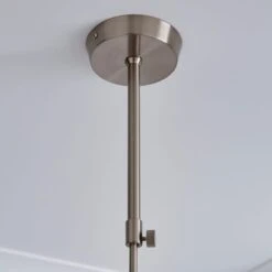 Tarsia Glass Satin Nickel Semi Flush Ceiling Light -Dunelm 1000182791 alt03