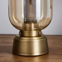 Safi Mesh Detail Touch Dimmable Table Lamp 11 Safi Mesh Detail Touch Dimmable Table Lamp -Dunelm 1000182850 alt02