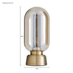 Safi Mesh Detail Touch Dimmable Table Lamp 13 Safi Mesh Detail Touch Dimmable Table Lamp -Dunelm 1000182850 alt07