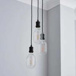 Charlie 3 Light Cluster Ceiling Light 11 Charlie 3 Light Cluster Ceiling Light -Dunelm 1000182921 alt01