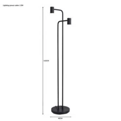 Bradford Matt Black Floor Lamp 15 Bradford Matt Black Floor Lamp -Dunelm 1000182958 alt07