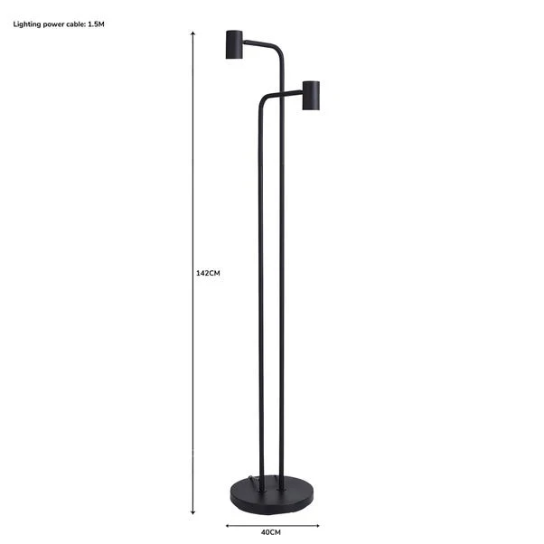 Bradford Matt Black Floor Lamp 8 Bradford Matt Black Floor Lamp - Image 6