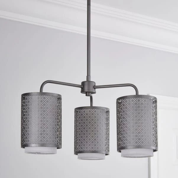 Vienna 3 Light Semi Flush Ceiling Light 4 Vienna 3 Light Semi Flush Ceiling Light - Image 2