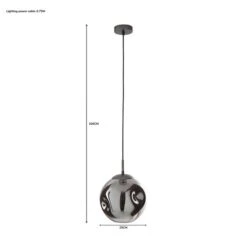 Alexis Glass Pendant Light -Dunelm 1000183024 alt05