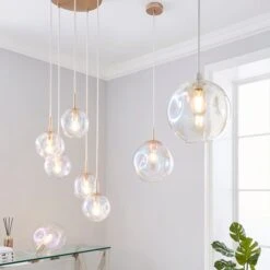Alexis Glass Pendant Light -Dunelm 1000183024 alt08