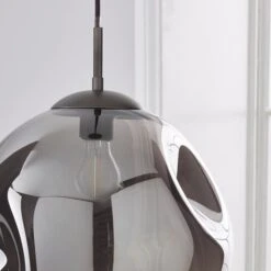 Alexis DimpIed Glass Large Pendant Light -Dunelm 1000183042 alt02