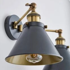 Logan Dual Wall Light Grey -Dunelm 1000183097 alt02