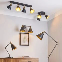 Logan Dual Wall Light Grey -Dunelm 1000183097 alt08