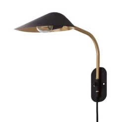 Savona Black Plug In Wall Light -Dunelm 1000183100 alt05