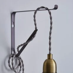 Marsden Pewter Industrial Plug In Wall Light 12 Marsden Pewter Industrial Plug In Wall Light -Dunelm 1000183106 alt03