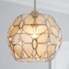 Butterfly Capiz Easy Fit Pendant Shade 1 Butterfly Capiz Easy Fit Pendant Shade -Dunelm 30096146