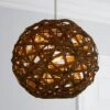 Apollo Bamboo Ball Easy Fit Pendant Shade 1 Apollo Bamboo Ball Easy Fit Pendant Shade -Dunelm 30181261