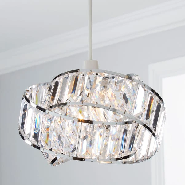 Lilia Acrylic Clear Easy Fit Pendant Shade 3 Lilia Acrylic Clear Easy Fit Pendant Shade
