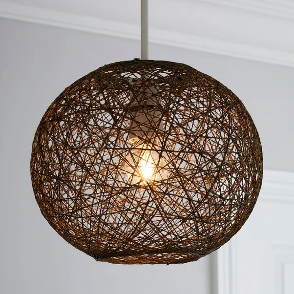 Abaca Ball Easy Fit Pendant Shade 3 Abaca Ball Easy Fit Pendant Shade