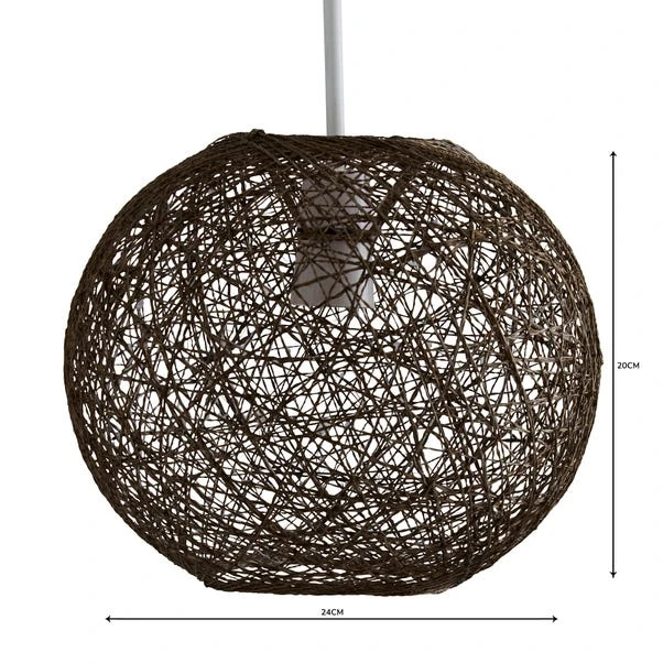 Abaca Ball Easy Fit Pendant Shade 6 Abaca Ball Easy Fit Pendant Shade - Image 4
