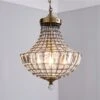 Knightsbridge Crystal Antique Brass Chandelier 1 Knightsbridge Crystal Antique Brass Chandelier -Dunelm 30243873