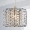 Monica Chrome Easy Fit Pendant Shade 2 Monica Chrome Easy Fit Pendant Shade -Dunelm 30244164