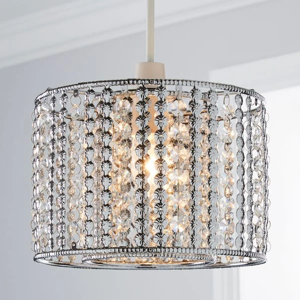 Monica Chrome Easy Fit Pendant Shade 3 Monica Chrome Easy Fit Pendant Shade