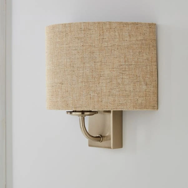 Preston Ivory Linen Shaded Wall Light 4 Preston Ivory Linen Shaded Wall Light - Image 2