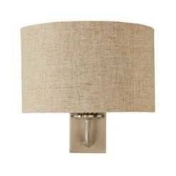 Preston Ivory Linen Shaded Wall Light 15 Preston Ivory Linen Shaded Wall Light -Dunelm 30274337 alt04