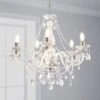 Marie Therese Chrome Integrated LED 5 Light Chandelier 2 Marie Therese Chrome Integrated LED 5 Light Chandelier -Dunelm 30464461