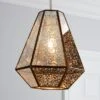 Bemus Mercury Glass Easy Fit Pendant Shade 2 Bemus Mercury Glass Easy Fit Pendant Shade -Dunelm 30575498