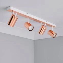 Carter 4 Light Semi Flush Spotlight Bar 24 Carter 4 Light Semi Flush Spotlight Bar -Dunelm 30575504 alt01