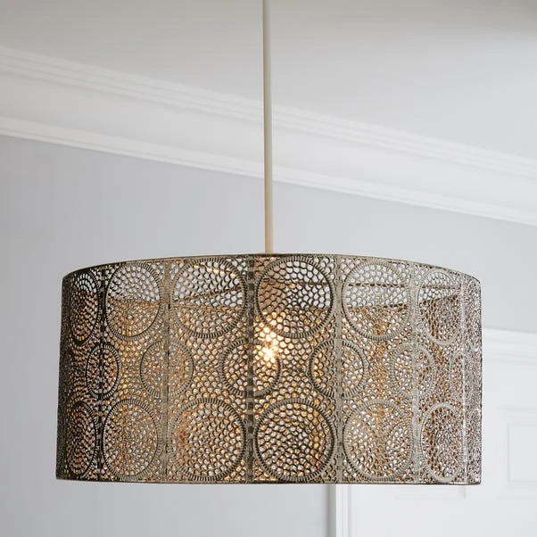 Manila Nickel Easy Fit Pendant Shade 3 Manila Nickel Easy Fit Pendant Shade