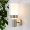 Adoni Steel Outdoor Wall Light -Dunelm 30622924