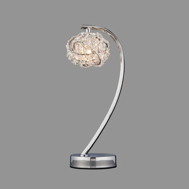Cecilie Chrome And Glass Table Lamp 3 Cecilie Chrome And Glass Table Lamp