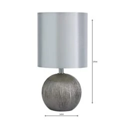 Adana Mini Ceramic Ivory Touch Dimmable Table Lamp 14 Adana Mini Ceramic Ivory Touch Dimmable Table Lamp -Dunelm 30624156 alt05