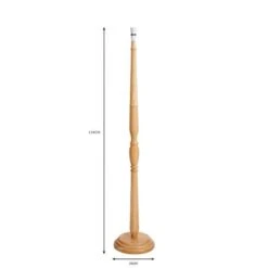 Legoli Turned Wood Floor Lamp Base 12 Legoli Turned Wood Floor Lamp Base -Dunelm 30624737 alt04
