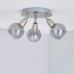 Tia 3 Light Semi Flush Spotlight -Dunelm 30647892 alt01