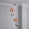 Sora Metallic 5 Light Cluster Ceiling Light 1 Sora Metallic 5 Light Cluster Ceiling Light -Dunelm 30647914