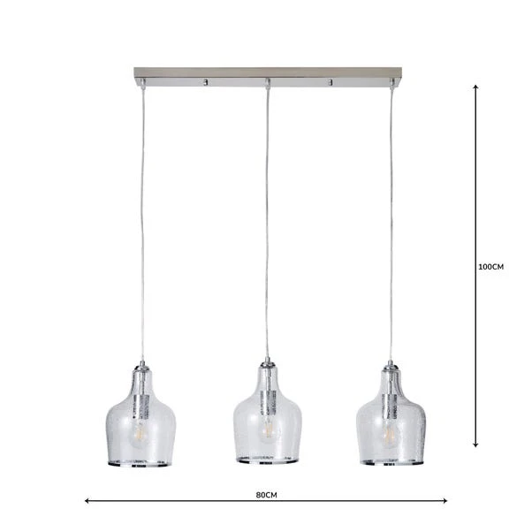 Lenny 3 Light Diner Ceiling Light 7 Lenny 3 Light Diner Ceiling Light - Image 5