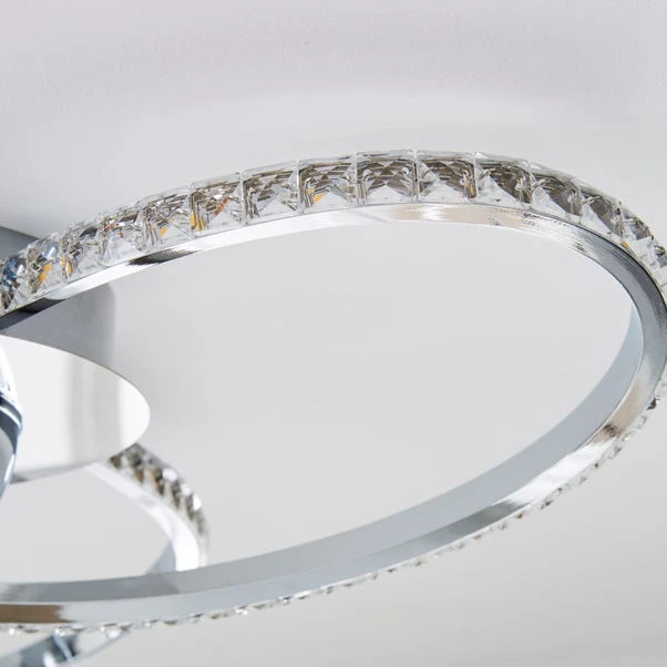 Oria 3 Light Integrated LED Jewel Flush Ceiling Light 5 Oria 3 Light Integrated LED Jewel Flush Ceiling Light - Image 3