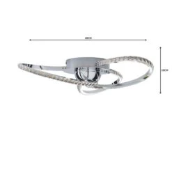 Oria 3 Light Integrated LED Jewel Flush Ceiling Light 16 Oria 3 Light Integrated LED Jewel Flush Ceiling Light -Dunelm 30669624 alt04