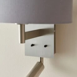 Reader Shaded Wall Light 23 Reader Shaded Wall Light -Dunelm 30671404 alt02