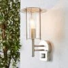 Derek PIR Sensor Glass Steel Outdoor Wall Light 1 Derek PIR Sensor Glass Steel Outdoor Wall Light -Dunelm 30671415