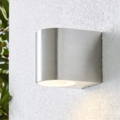 Tam Down Lighter Steel Outdoor Wall Light