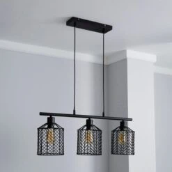 Siena 3 Light Diner Ceiling Light 23 Siena 3 Light Diner Ceiling Light -Dunelm 30674212 alt01