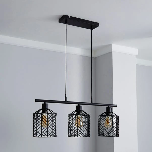 Siena 3 Light Diner Ceiling Light 10 Siena 3 Light Diner Ceiling Light - Image 8