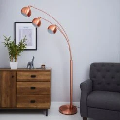 Herm 3 Arm Arc Floor Lamp 21 Herm 3 Arm Arc Floor Lamp -Dunelm 30674395 alt01