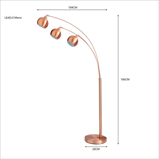 Herm 3 Arm Arc Floor Lamp 13 Herm 3 Arm Arc Floor Lamp - Image 11