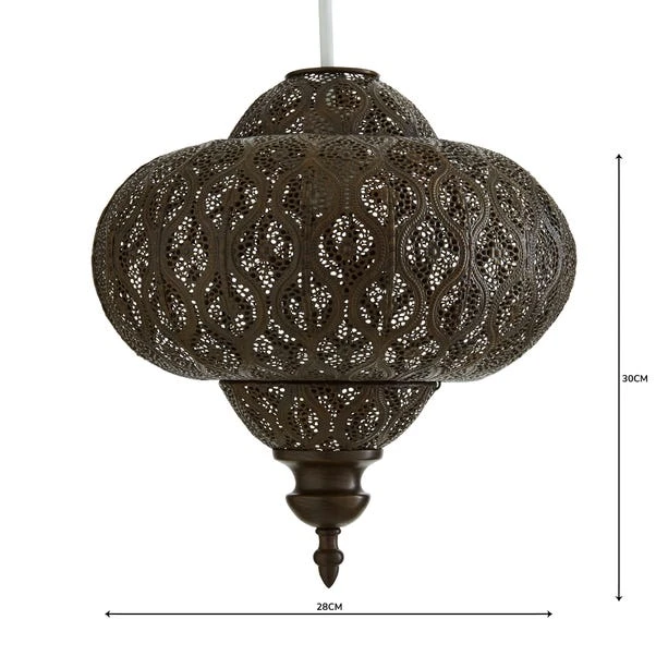 Lucena Fretwork Easy Fit Pendant Shade 10 Lucena Fretwork Easy Fit Pendant Shade - Image 8
