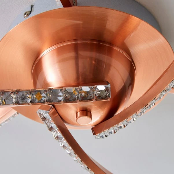 Oria 3 Light Integrated LED Jewel Flush Ceiling Light 11 Oria 3 Light Integrated LED Jewel Flush Ceiling Light - Image 9