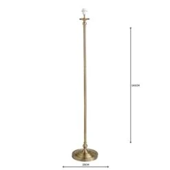 Irene Touch Antique Brass Floor Lamp Base 13 Irene Touch Antique Brass Floor Lamp Base -Dunelm 30674812 alt05