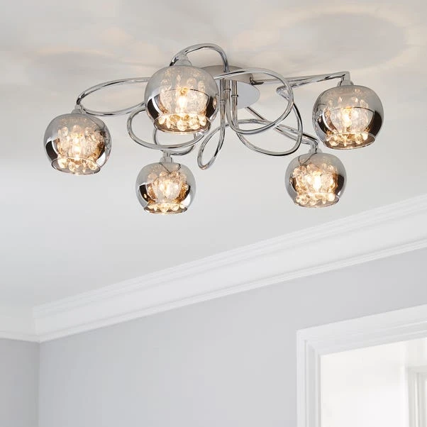 Seychelles 5 Light Flush Ceiling Light 11 Seychelles 5 Light Flush Ceiling Light - Image 9