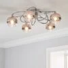 Seychelles 5 Light Flush Ceiling Light 1 Seychelles 5 Light Flush Ceiling Light -Dunelm 30690630